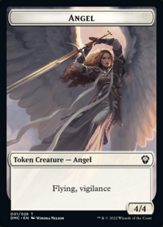 Kavu // Angel Double-sided Token [Dominaria United Commander Tokens] - La Boîte Mystère ( The Mystery Box)