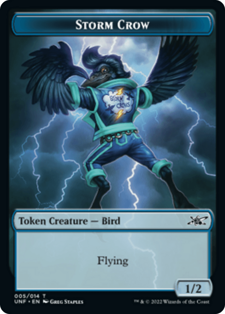 Clown Robot (002) // Storm Crow Double-sided Token [Unfinity Tokens] - La Boîte Mystère ( The Mystery Box)