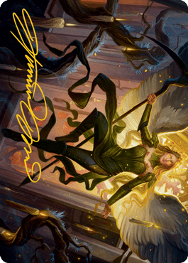 Magic: The Gathering MTG Single Sigarda, Champion of Light Art Card (Gold-Stamped Signature) [Innistrad: Midnight Hunt Art Series]