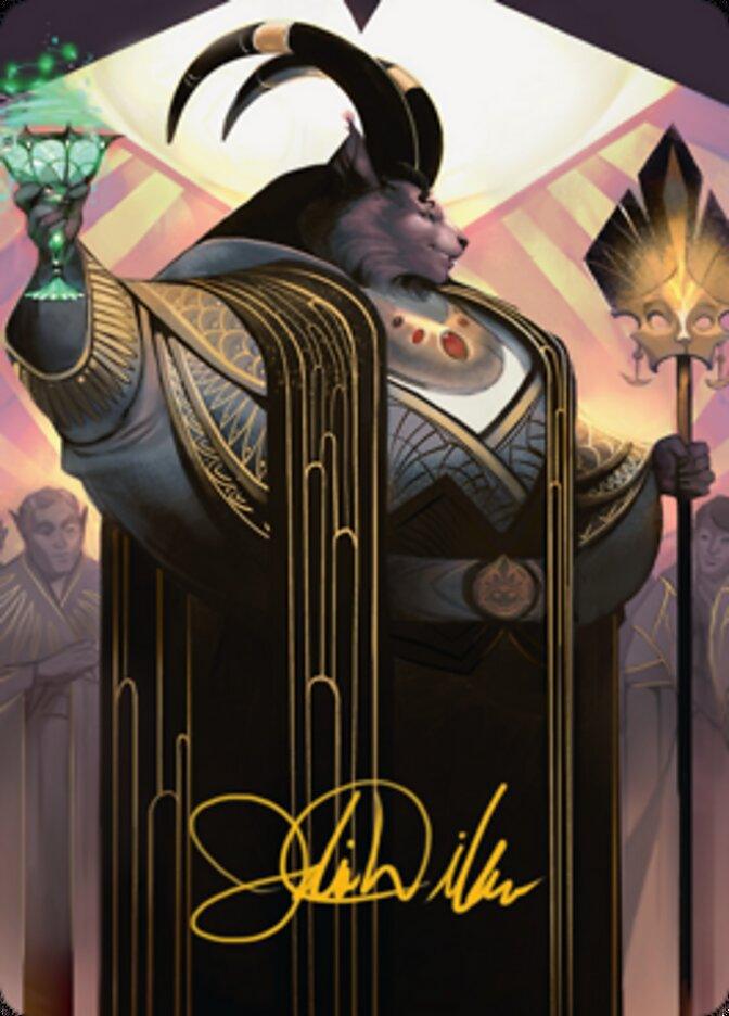 Jetmir, Nexus of Revels 2 Art Card (Gold-Stamped Signature) [Streets of New Capenna Art Series] - La Boîte Mystère ( The Mystery Box)