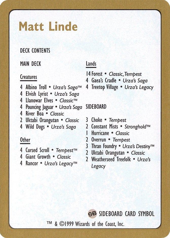 Matt Linde Decklist [World Championship Decks 1999] - La Boîte Mystère ( The Mystery Box)