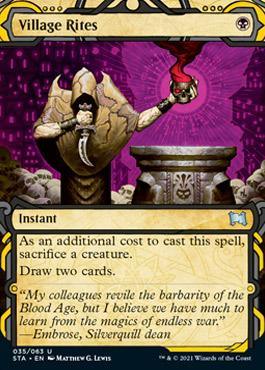 Village Rites (Etched Foil) [Strixhaven Mystical Archive] - La Boîte Mystère ( The Mystery Box)
