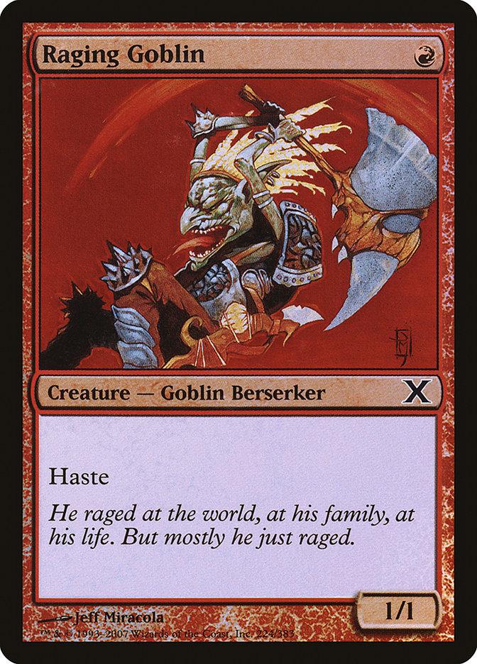 Raging Goblin (Premium Foil) [Tenth Edition] - La Boîte Mystère ( The Mystery Box)