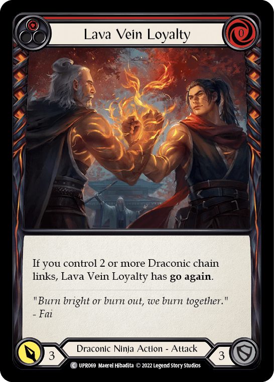 Lava Vein Loyalty (Red) [UPR069] (Uprising) Rainbow Foil - La Boîte Mystère ( The Mystery Box)