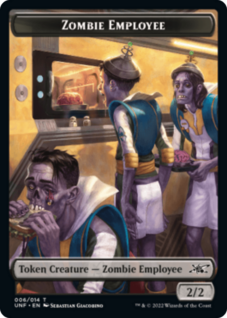 Zombie Employee // Balloon Double-sided Token [Unfinity Tokens] - La Boîte Mystère ( The Mystery Box)