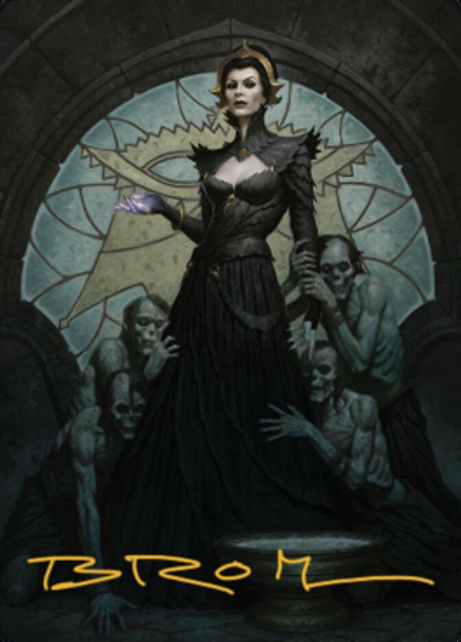 Liliana of the Veil Art Card (Gold-Stamped Signature) [Dominaria United Art Series] - La Boîte Mystère ( The Mystery Box)