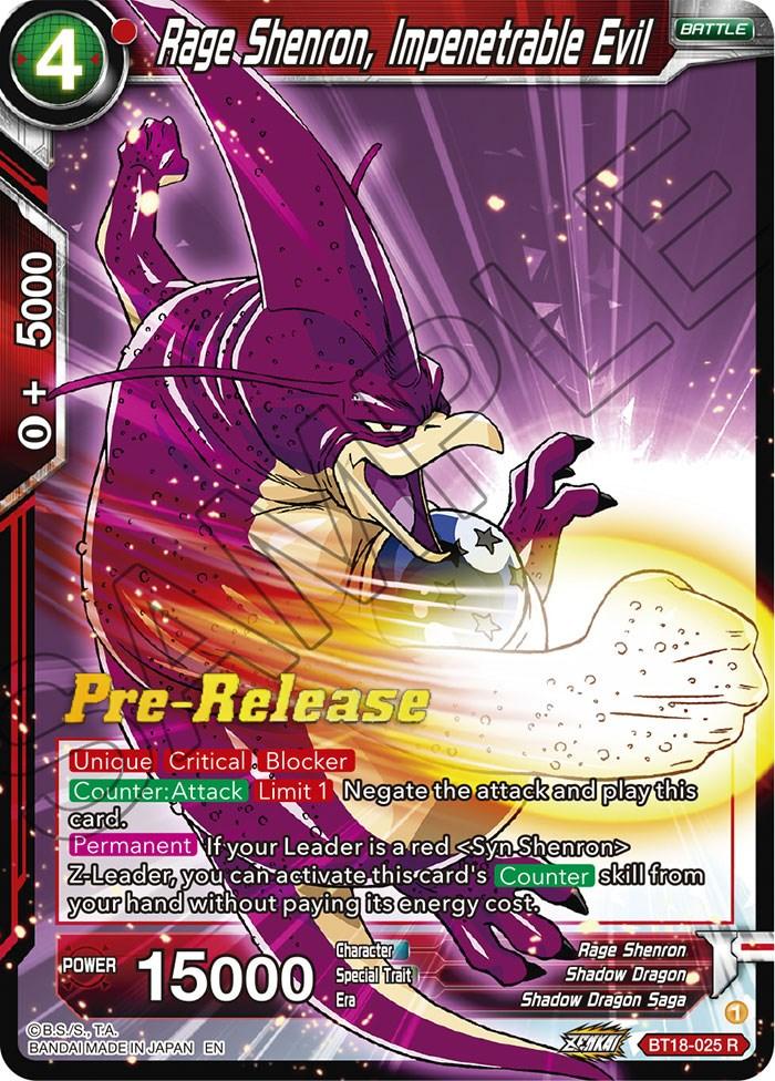 Rage Shenron, Impenetrable Evil (BT18-025) [Dawn of the Z-Legends Prerelease Promos] - La Boîte Mystère ( The Mystery Box)