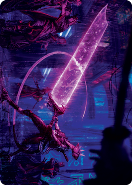 Enormous Energy Blade Art Card [Kamigawa: Neon Dynasty Art Series] - La Boîte Mystère ( The Mystery Box)