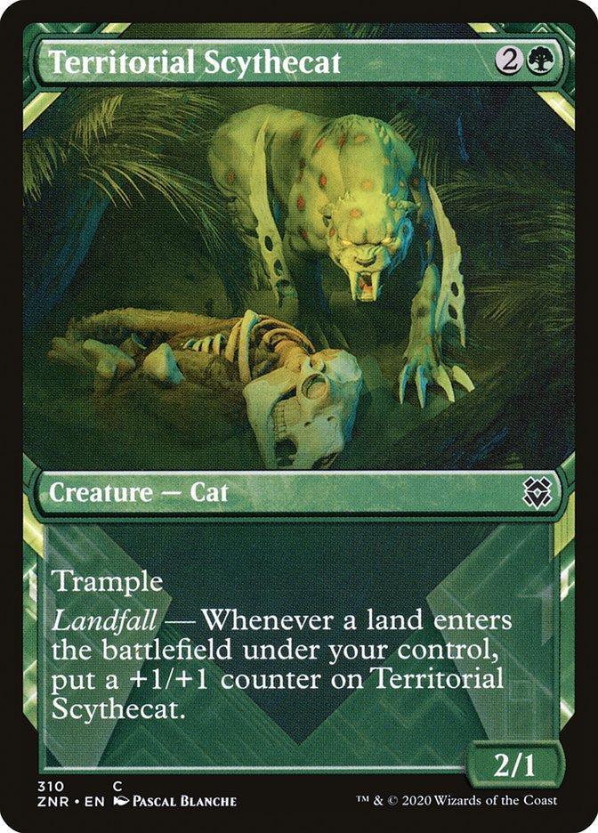 Territorial Scythecat (Showcase) [Zendikar Rising Extended Art] - La Boîte Mystère ( The Mystery Box)