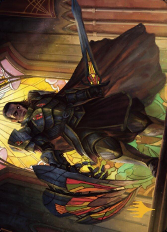 Benalish Sleeper Art Card (Gold-Stamped Signature) [Dominaria United Art Series] - La Boîte Mystère ( The Mystery Box)