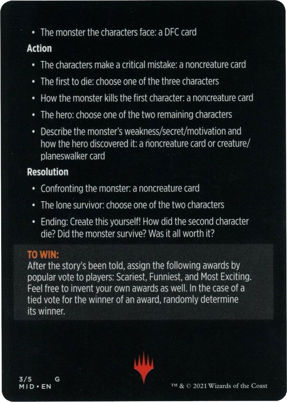 Into the Story: Horror Edition (Magic Minigame) [Innistrad: Midnight Hunt Minigame] - La Boîte Mystère ( The Mystery Box)