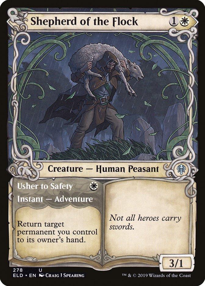 Shepherd of the Flock // Usher to Safety (Showcase) [Throne of Eldraine] - La Boîte Mystère ( The Mystery Box)