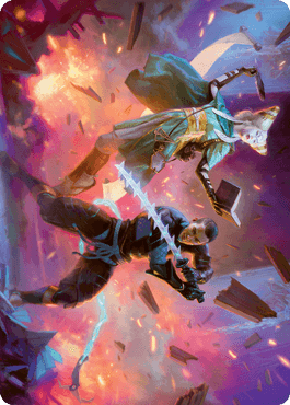 Explosive Entry Art Card [Kamigawa: Neon Dynasty Art Series] - La Boîte Mystère ( The Mystery Box)