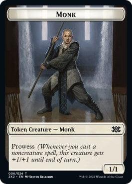 Wrenn and Six Emblem // Monk Double-sided Token [Double Masters 2022 Tokens] - La Boîte Mystère ( The Mystery Box)
