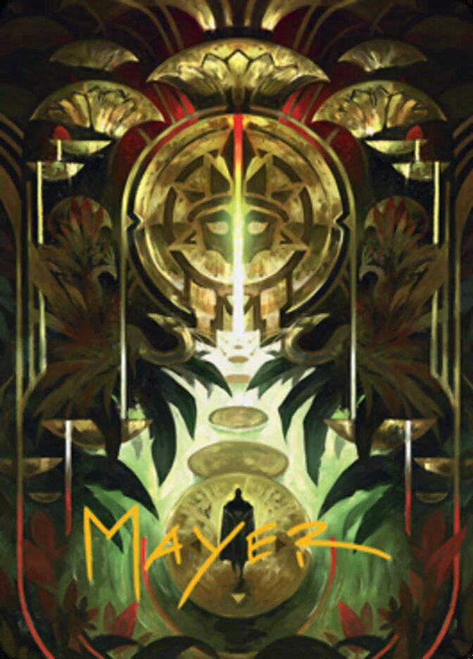 Jetmir's Garden 1 Art Card (Gold-Stamped Signature) [Streets of New Capenna Art Series] - La Boîte Mystère ( The Mystery Box)