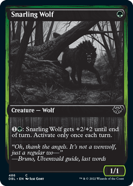 Snarling Wolf (486) [Innistrad: Double Feature] - La Boîte Mystère ( The Mystery Box)
