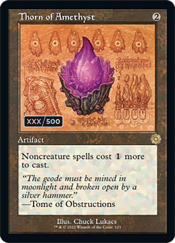 Thorn of Amethyst (Retro Schematic) (Serial Numbered) [The Brothers' War Retro Artifacts] - La Boîte Mystère ( The Mystery Box)