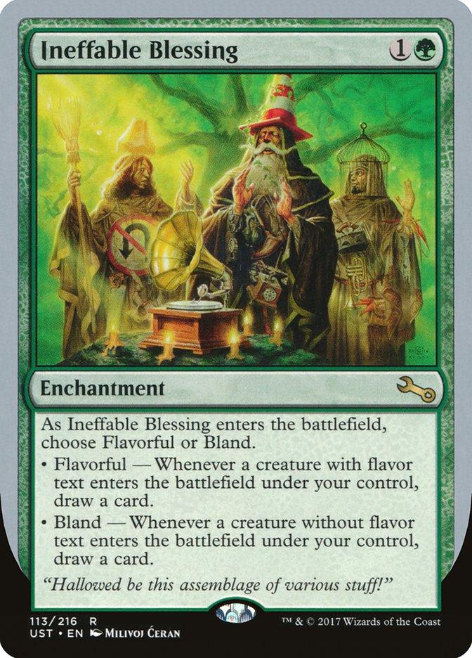 Ineffable Blessing ("choose Flavorful or Bland") [Unstable] - La Boîte Mystère ( The Mystery Box)