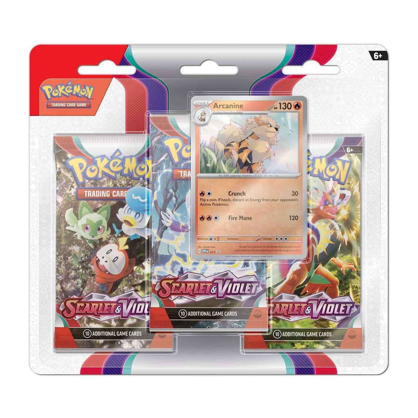 POKEMON SCARLET AND VIOLET 3PK (Arcanine) - La Boîte Mystère ( The Mystery Box)