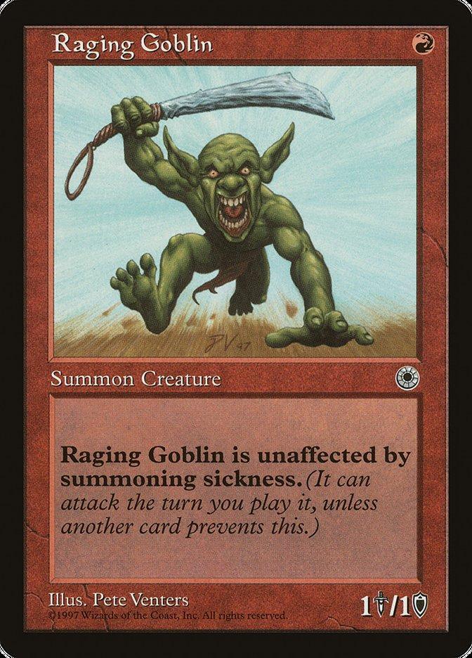 Raging Goblin (No Flavor Text) [Portal] - La Boîte Mystère ( The Mystery Box)
