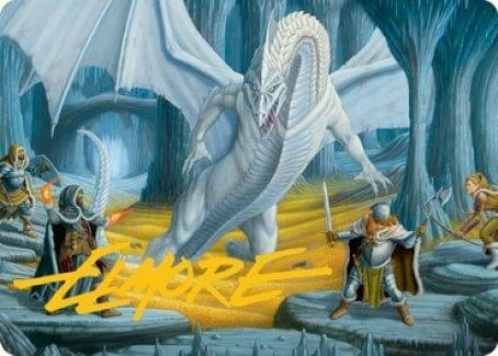 Cave of the Frost Dragon Art Card (Gold-Stamped Signature) [Dungeons & Dragons: Adventures in the Forgotten Realms Art Series] - La Boîte Mystère ( The Mystery Box)