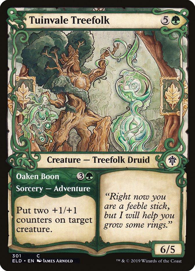 Tuinvale Treefolk // Oaken Boon (Showcase) [Throne of Eldraine] - La Boîte Mystère ( The Mystery Box)