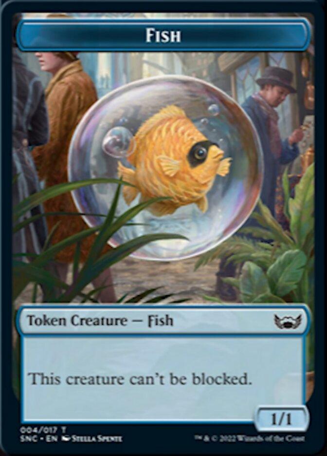 Fish // Rogue Double-sided Token [Streets of New Capenna Tokens] - La Boîte Mystère ( The Mystery Box)