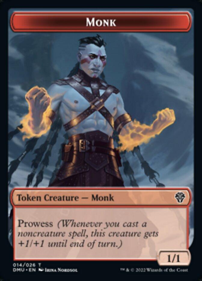 Bird (002) // Monk Double-sided Token [Dominaria United Tokens] - La Boîte Mystère ( The Mystery Box)