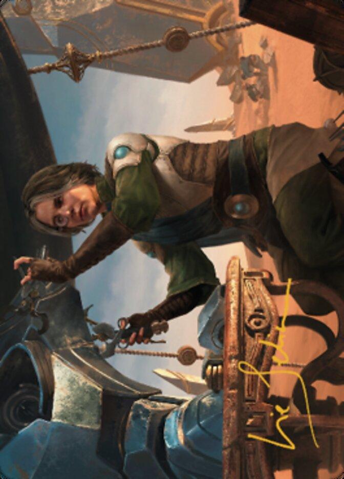Tocasia, Dig Site Mentor Art Card (Gold-Stamped Signature) [The Brothers' War Art Series] - La Boîte Mystère ( The Mystery Box)