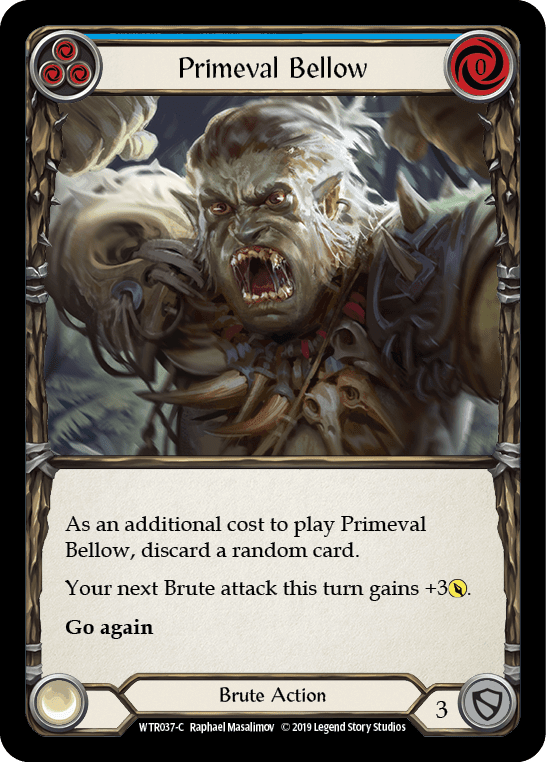 Primeval Bellow (Blue) [WTR037-C] Alpha Print Normal - La Boîte Mystère ( The Mystery Box)