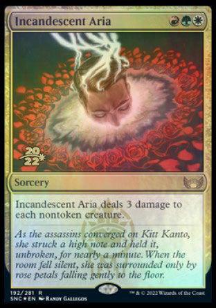 Incandescent Aria [Streets of New Capenna Prerelease Promos] - La Boîte Mystère ( The Mystery Box)