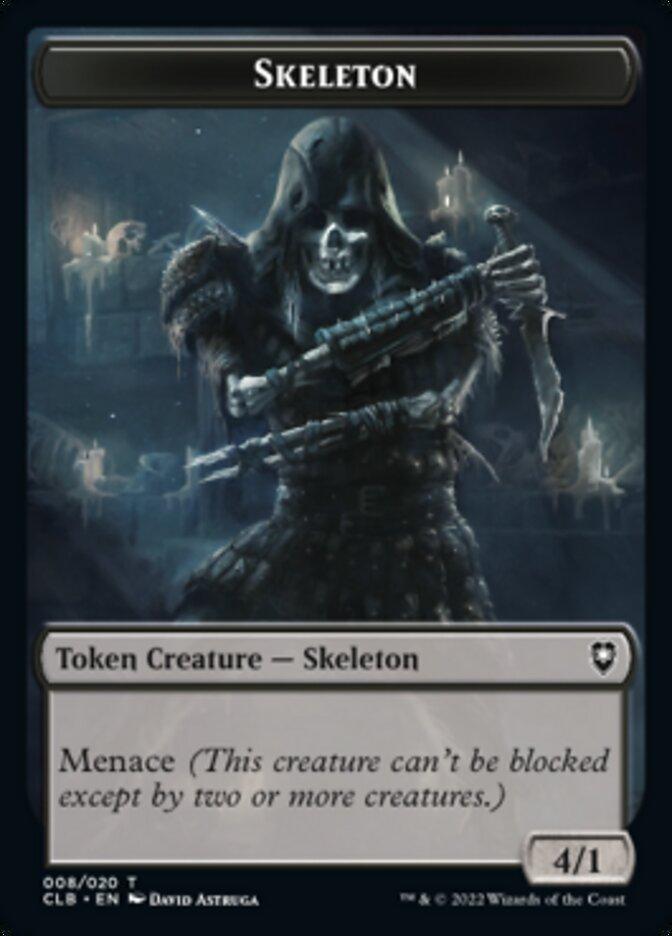 Skeleton Token [Commander Legends: Battle for Baldur's Gate Tokens] - La Boîte Mystère ( The Mystery Box)