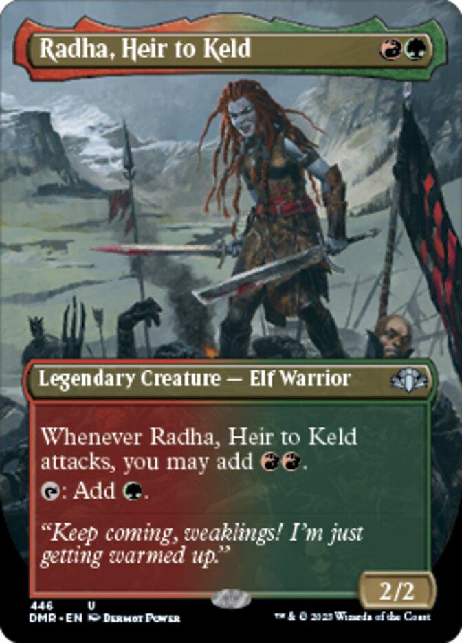 Radha, Heir to Keld (Borderless Alternate Art) [Dominaria Remastered] - La Boîte Mystère ( The Mystery Box)