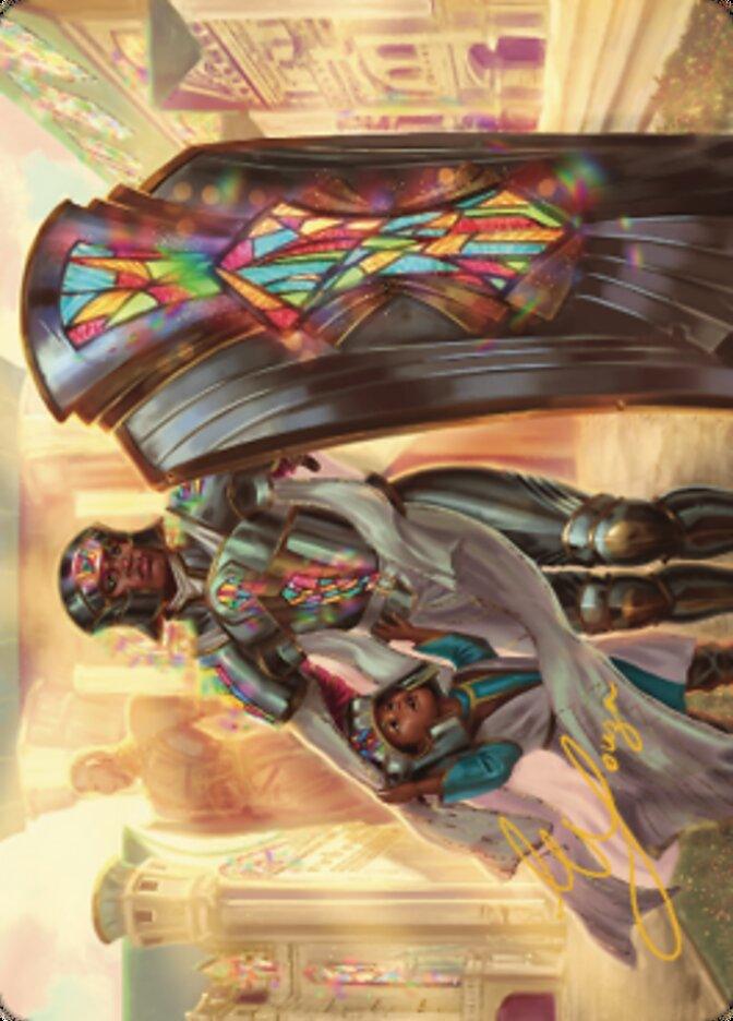 Guardian of New Benalia Art Card (Gold-Stamped Signature) [Dominaria United Art Series] - La Boîte Mystère ( The Mystery Box)