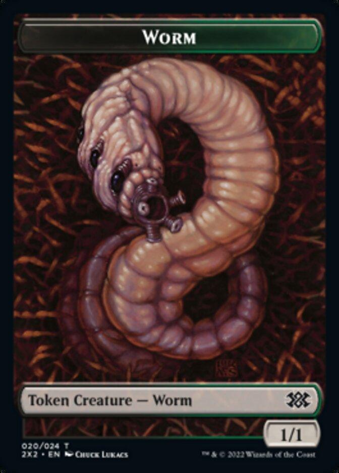 Worm // Vampire Double-sided Token [Double Masters 2022 Tokens] - La Boîte Mystère ( The Mystery Box)