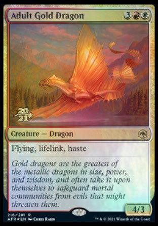 Adult Gold Dragon [Dungeons & Dragons: Adventures in the Forgotten Realms Prerelease Promos] - La Boîte Mystère ( The Mystery Box)