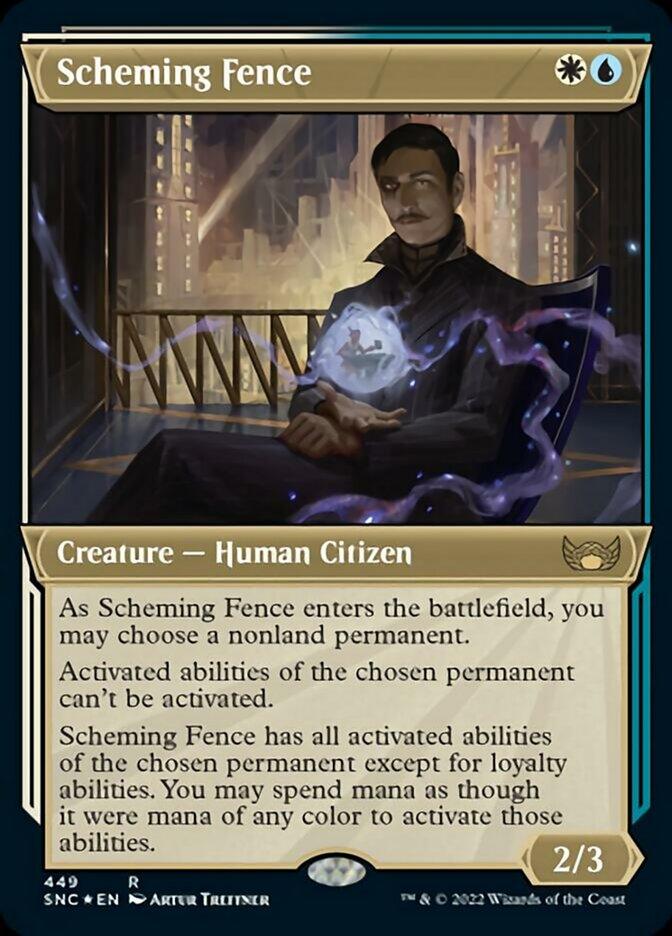 Scheming Fence (Showcase Art Deco Foil Etched) [Streets of New Capenna] - La Boîte Mystère ( The Mystery Box)