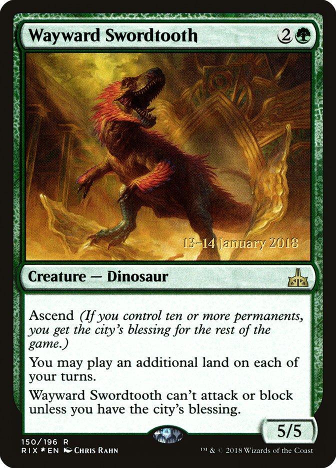 Wayward Swordtooth [Rivals of Ixalan Prerelease Promos] - La Boîte Mystère ( The Mystery Box)