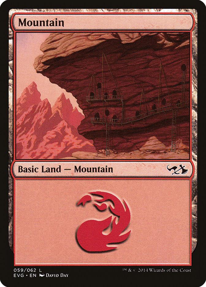 Mountain (59) (Elves vs. Goblins) [Duel Decks Anthology] - La Boîte Mystère ( The Mystery Box)