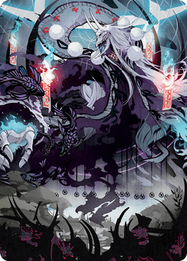Echo of Death's Wail Art Card [Kamigawa: Neon Dynasty Art Series] - La Boîte Mystère ( The Mystery Box)