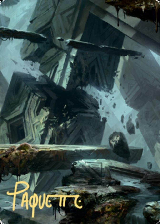 Swamp 3 Art Card (Gold-Stamped Signature) [Zendikar Rising Art Series] - La Boîte Mystère ( The Mystery Box)