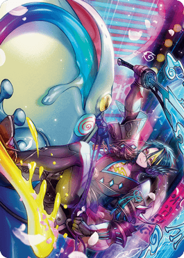 Tatsunari, Toad Rider Art Card [Kamigawa: Neon Dynasty Art Series] - La Boîte Mystère ( The Mystery Box)