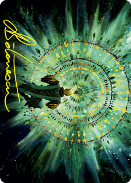 Verdant Mastery Art Card (Gold-Stamped Signature) [Strixhaven: School of Mages Art Series] - La Boîte Mystère ( The Mystery Box)