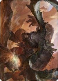 Moraug, Fury of Akoum Art Card [Zendikar Rising Art Series] - La Boîte Mystère ( The Mystery Box)