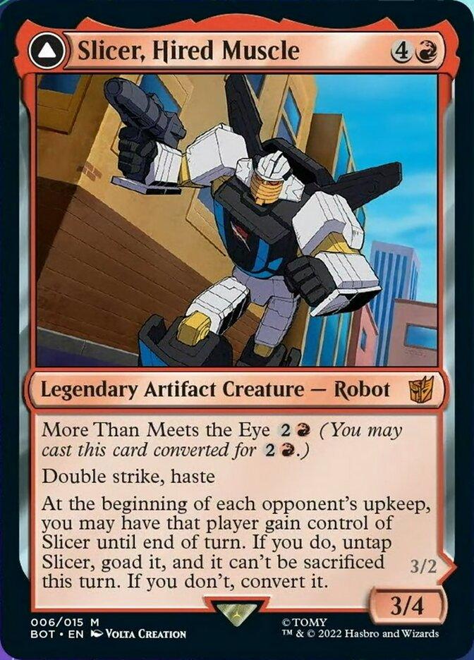 Slicer, Hired Muscle // Slicer, High-Speed Antagonist [Universes Beyond: Transformers] - La Boîte Mystère ( The Mystery Box)