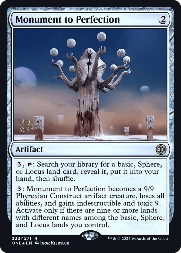 Monument to Perfection [Phyrexia: All Will Be One Prerelease Promos] - La Boîte Mystère ( The Mystery Box)