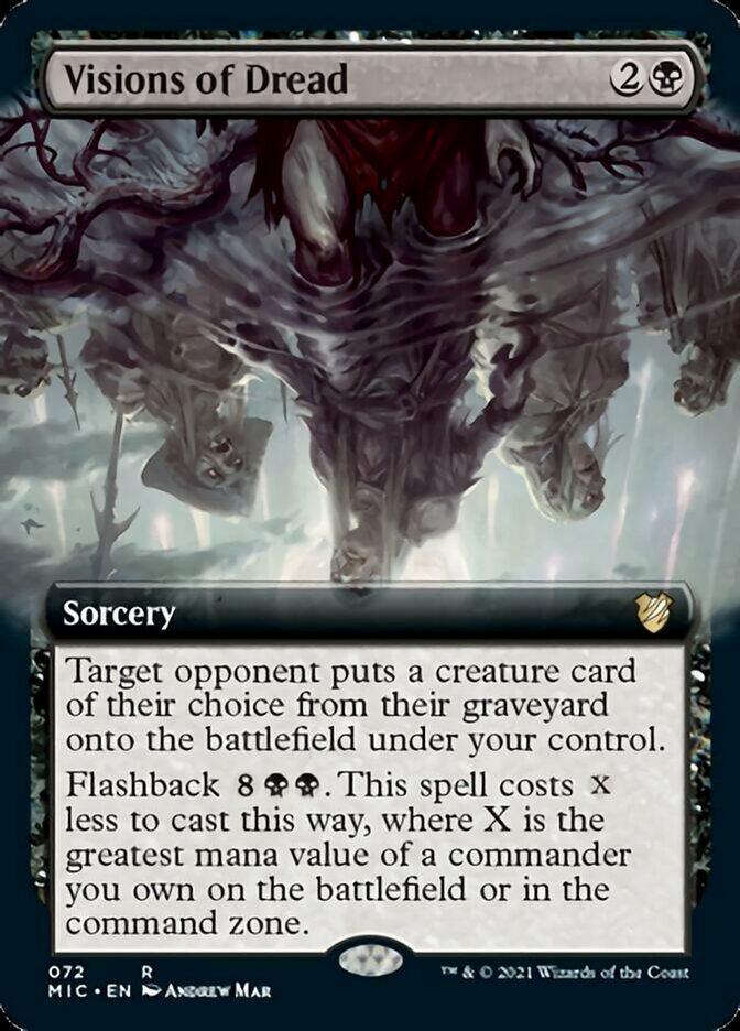 Visions of Dread (Extended) [Innistrad: Midnight Hunt Commander] - La Boîte Mystère ( The Mystery Box)