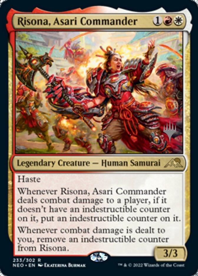 Risona, Asari Commander (Promo Pack) [Kamigawa: Neon Dynasty Promos] - La Boîte Mystère ( The Mystery Box)