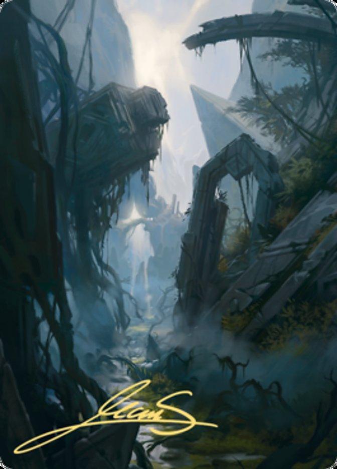 Swamp 2 Art Card (Gold-Stamped Signature) [Zendikar Rising Art Series] - La Boîte Mystère ( The Mystery Box)