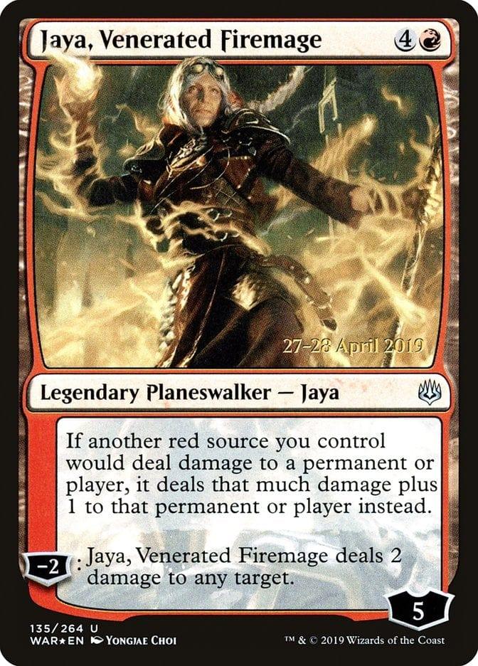 Jaya, Venerated Firemage [War of the Spark Prerelease Promos] - La Boîte Mystère ( The Mystery Box)